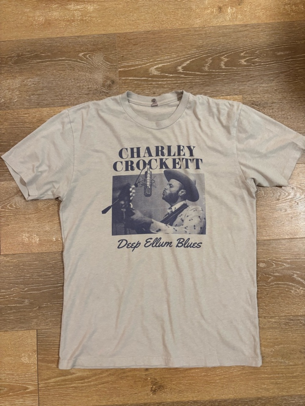 Charley Crockett Deep Ellum Blues Graphic Tee - Light Beige
